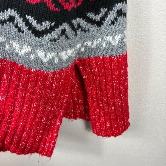 VTG Y2K 00s Cato Drapey Southwestern Duster Blanket Knit Open Cardigan Med Boho - Picture 6 of 8